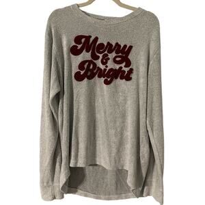 Gray 'Merry & Bright' Women's Sweater